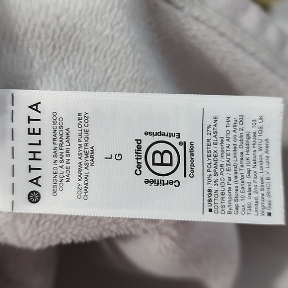 Athleta Cozy Karma Asym pullover size L - Picture 3 of 4